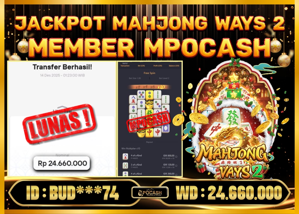 MPOCASH JACKPOT MAHJONG WAYS 2